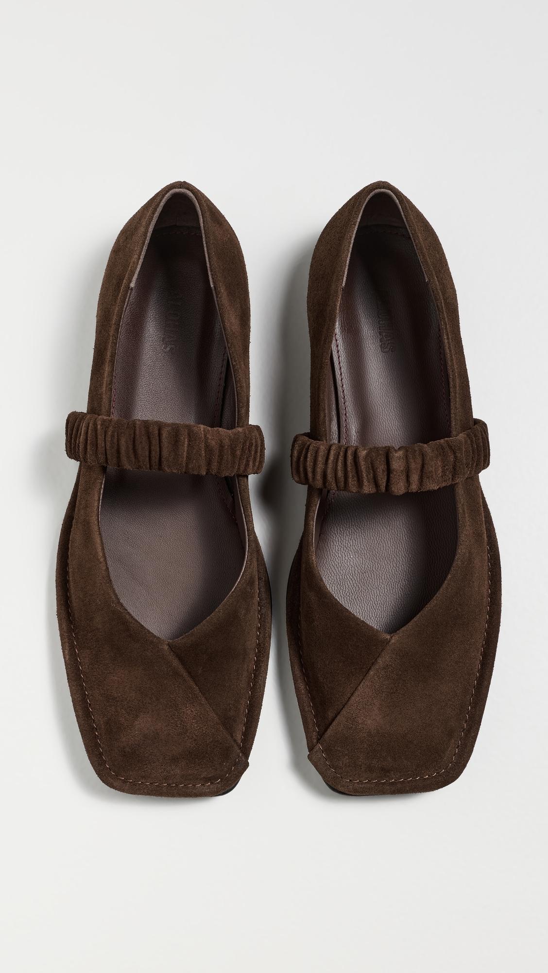 Lautan Suede Leather Ballet Flats by ALOHAS