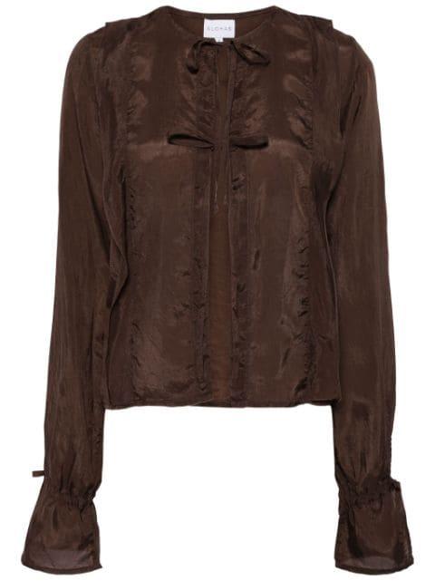 Oceane front-tie blouse by ALOHAS