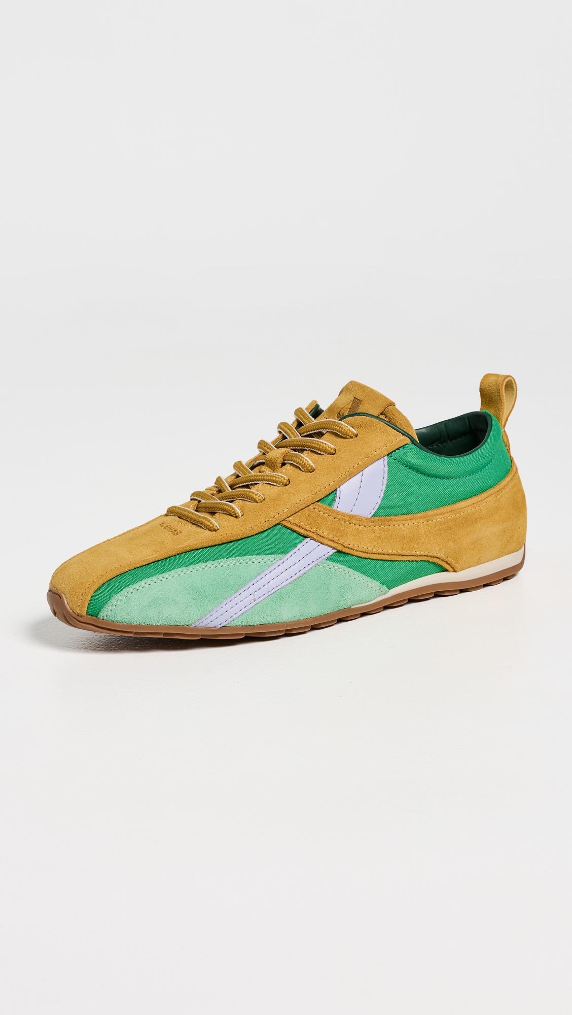 TB.304 Nylon Green Leather Sneakers by ALOHAS