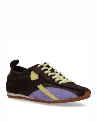 Women's TB.304 Nylon Brown Leather Sneakers by ALOHAS