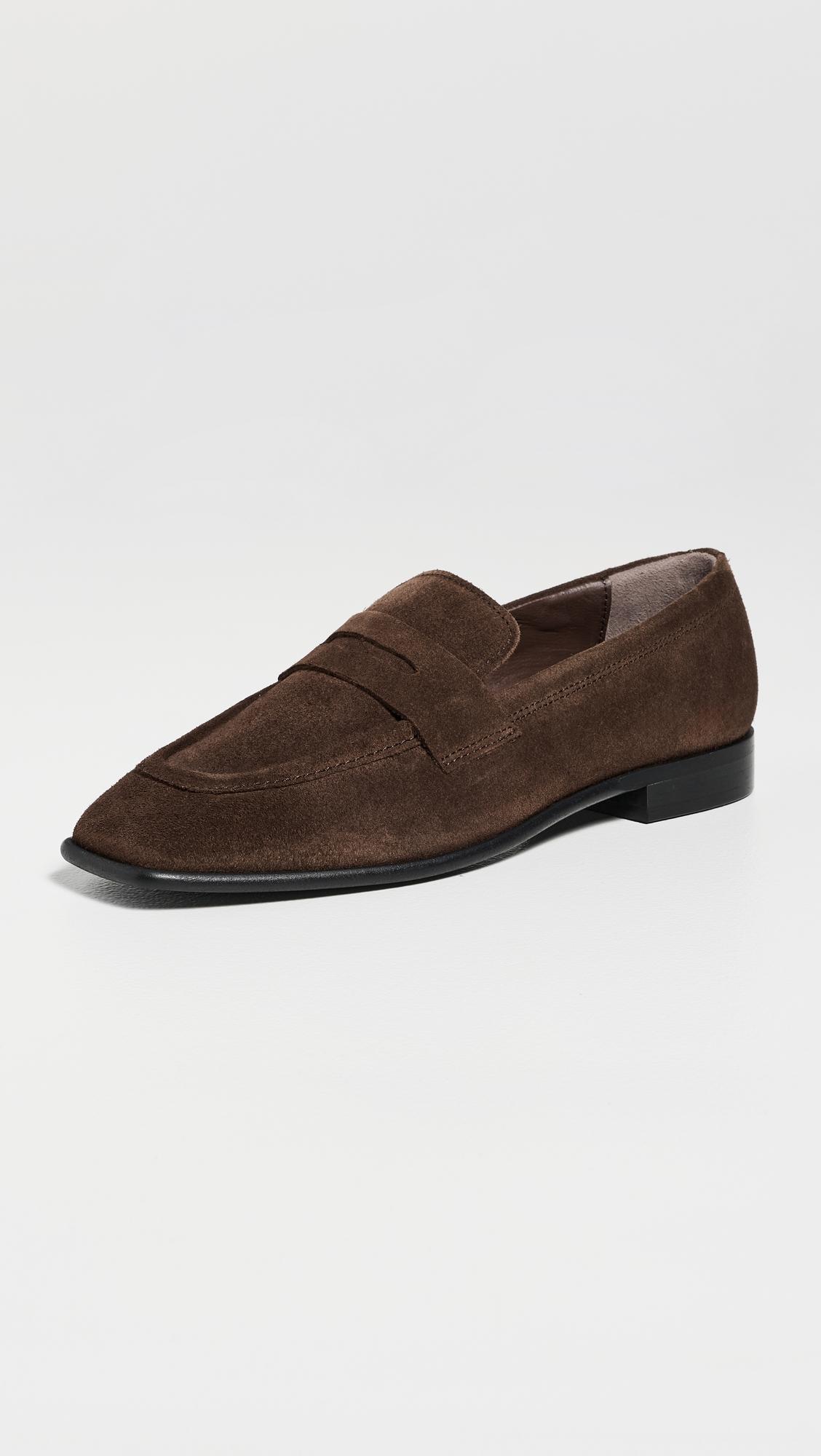 Zaha Suede Leather Loafers by ALOHAS