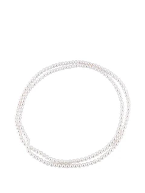 pearl-bead single-thread necklace by ALOR
