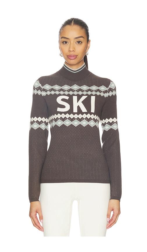 Alp N Rock Goldie Mock Neck Sweater in Brown by ALP N ROCK