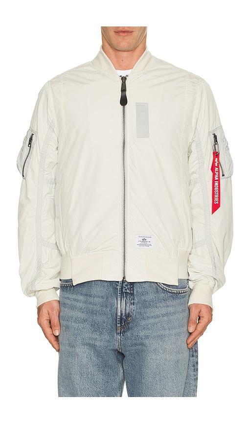ALPHA INDUSTRIES L-2B Paratrooper Flight Jacket in White by ALPHA INDUSTRIES