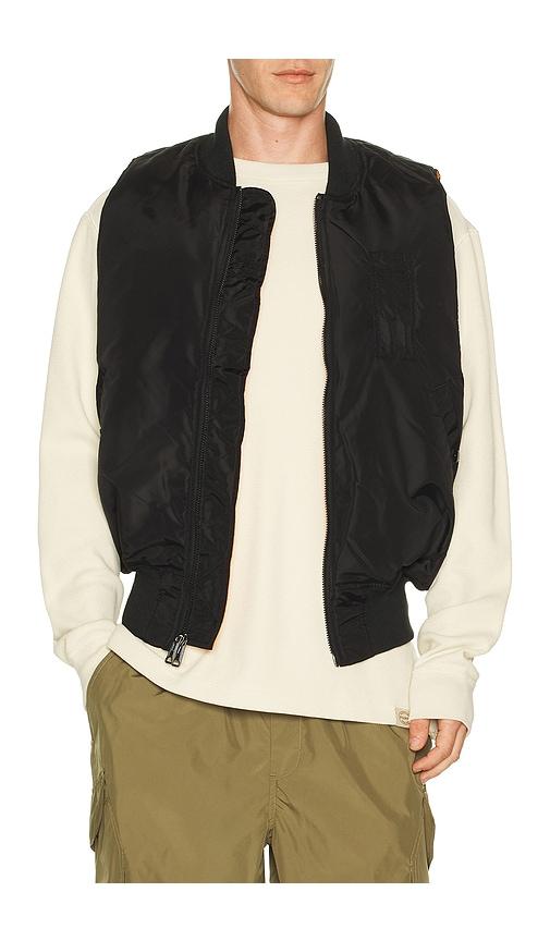ALPHA INDUSTRIES MA-1 Vest in Black by ALPHA INDUSTRIES