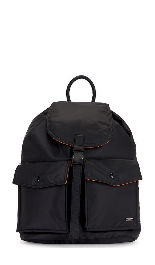 ALPHA INDUSTRIES Nylon Backpack in Black by ALPHA INDUSTRIES
