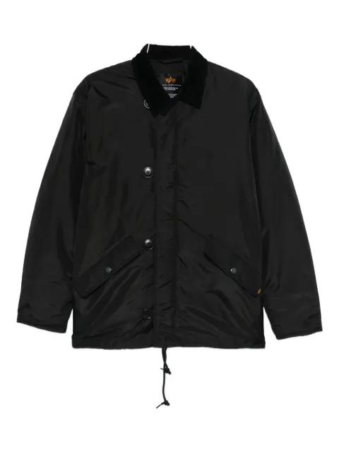 ECW 1978 corduroy-collar impermeable jacket by ALPHA INDUSTRIES