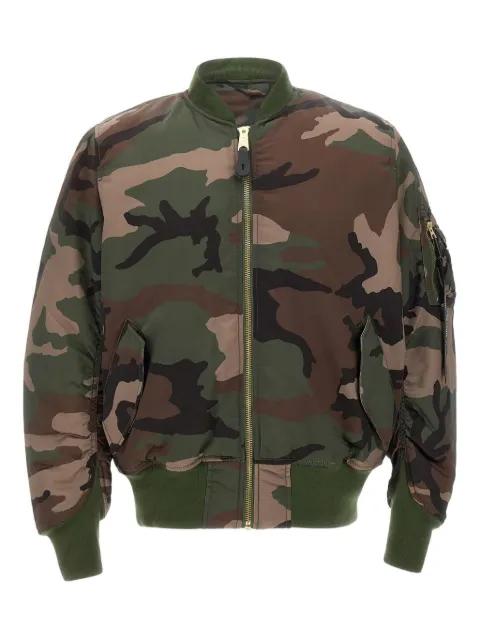 MA-1 Base Flight zip-up bomber jacket by ALPHA INDUSTRIES