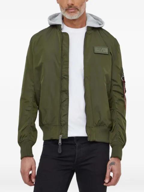 MA-1 TT hoodied bomber jacket by ALPHA INDUSTRIES