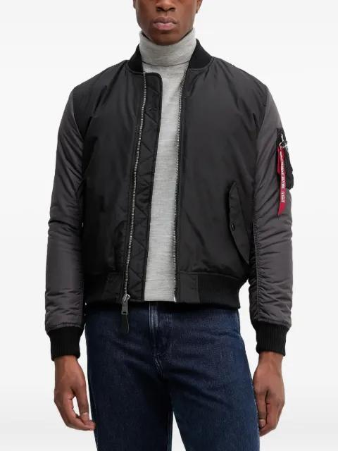 MA-1 embroidery bomber jacket by ALPHA INDUSTRIES