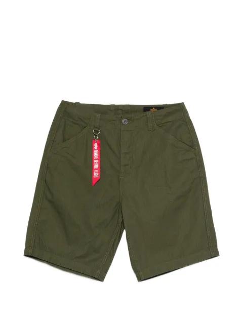 P41 HBT logo-print bermuda shorts by ALPHA INDUSTRIES