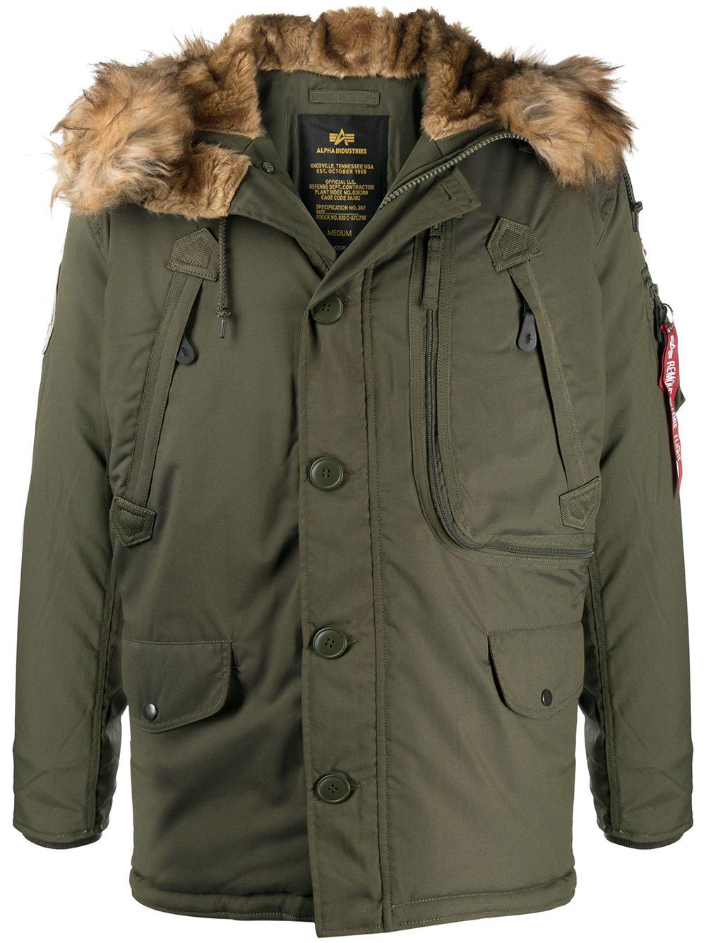 Polar hoodied jacket by ALPHA INDUSTRIES