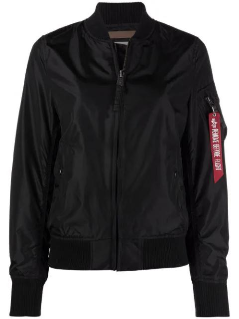 baseball-collar track jacket by ALPHA INDUSTRIES