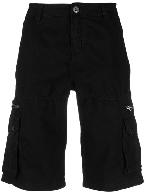 cargo-pocket cotton bermuda shorts by ALPHA INDUSTRIES