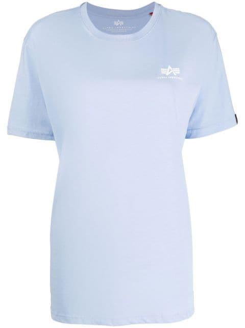 chest logo-print detail T-shirt by ALPHA INDUSTRIES