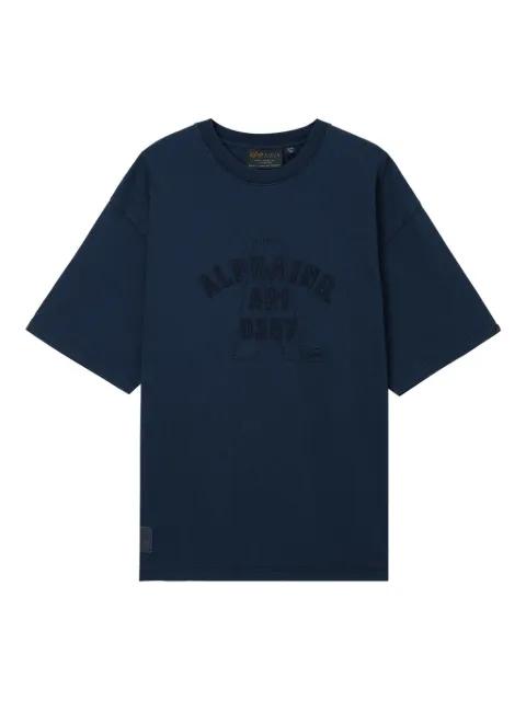 embroidered-logo cotton T-shirt by ALPHA INDUSTRIES
