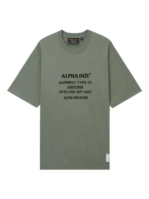 graphic-print T-shirt by ALPHA INDUSTRIES
