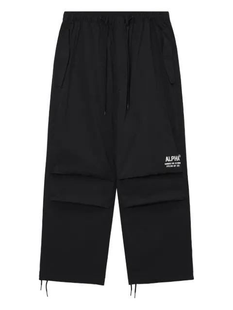 layered drawstring trousers by ALPHA INDUSTRIES