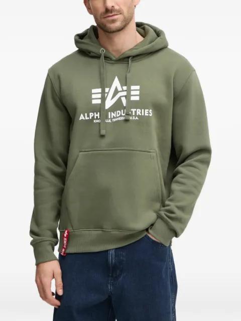 logo hoodied sweatshirt by ALPHA INDUSTRIES