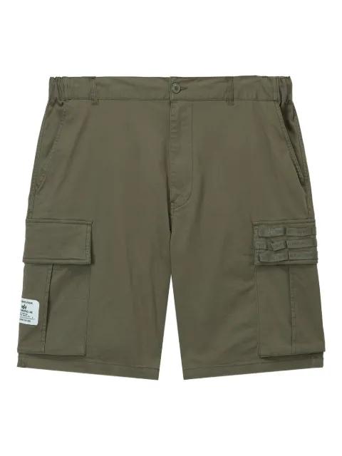logo-patch cargo shorts by ALPHA INDUSTRIES