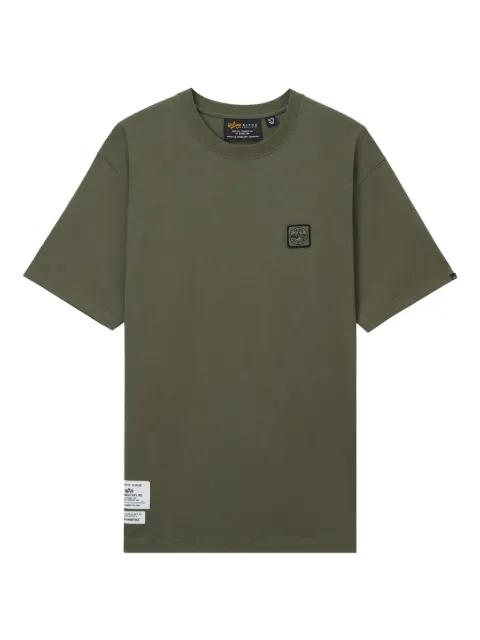 logo-patch cotton T-shirt by ALPHA INDUSTRIES