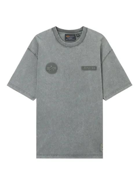 logo-patch embroidered T-shirt by ALPHA INDUSTRIES