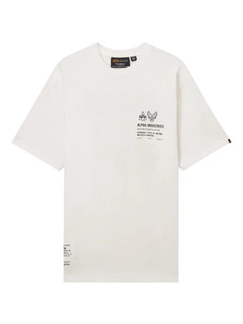 logo-print graphic T-shirt by ALPHA INDUSTRIES