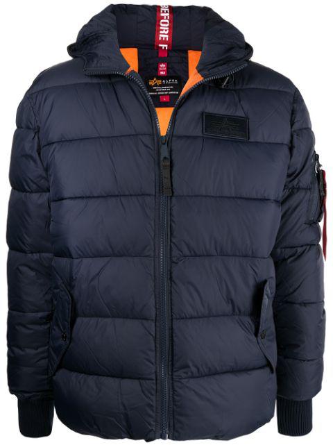 padded logo jacket by ALPHA INDUSTRIES