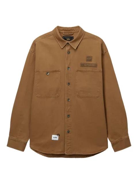 patch-pocket cotton shirt by ALPHA INDUSTRIES