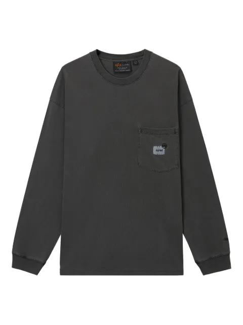 pocket-detail long-sleeve T-shirt by ALPHA INDUSTRIES