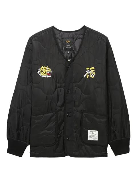 quilted bomber jacket by ALPHA INDUSTRIES