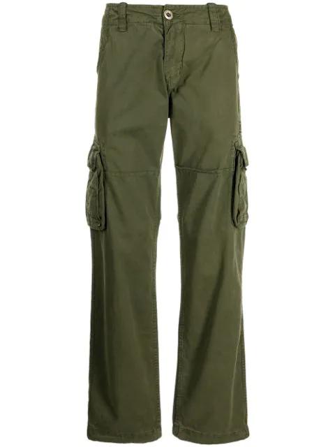 straight-leg cargo trousers by ALPHA INDUSTRIES