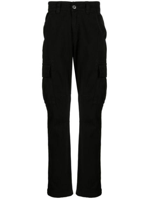 straight-leg cotton cargo trousers by ALPHA INDUSTRIES