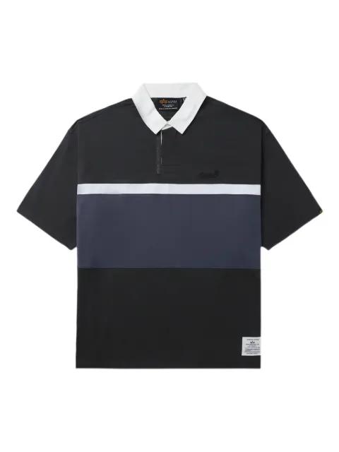 striped polo shirt by ALPHA INDUSTRIES