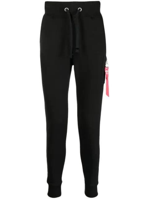 tapered cotton track trousers by ALPHA INDUSTRIES