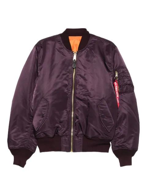 zip-up bomber jacket by ALPHA INDUSTRIES