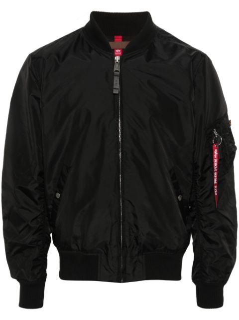zip-up bomber jacket by ALPHA INDUSTRIES