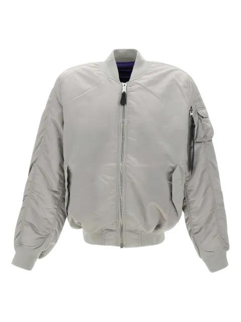 zip-up bomber jacket by ALPHA INDUSTRIES