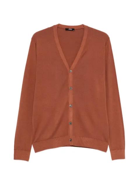V-neck button cardigan by ALPHA STUDIO