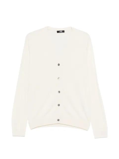 button V-neck cardigan by ALPHA STUDIO