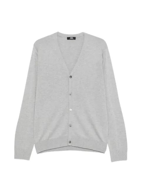 button V-neck cardigan by ALPHA STUDIO