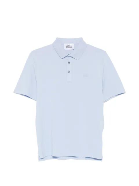button-fastening polo shirt by ALPHA STUDIO