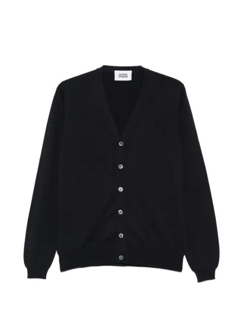 buttoned V-neck cardigan by ALPHA STUDIO