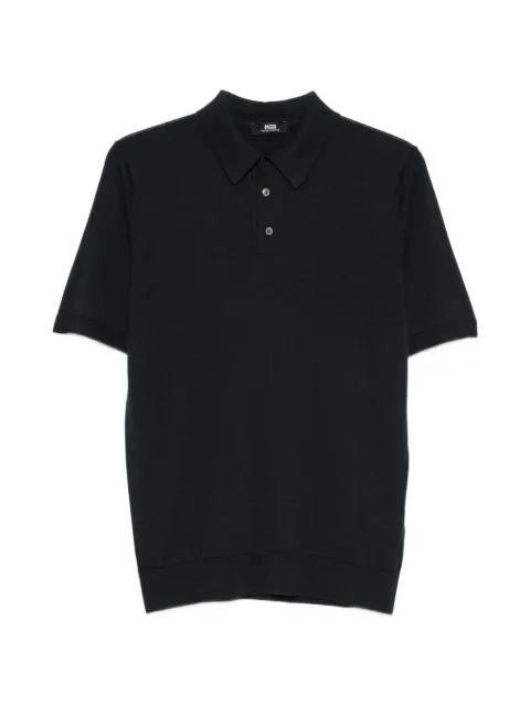 buttoned knit polo shirt by ALPHA STUDIO