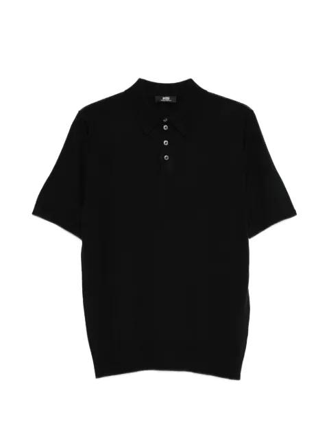 buttoned short-sleeve polo shirt by ALPHA STUDIO