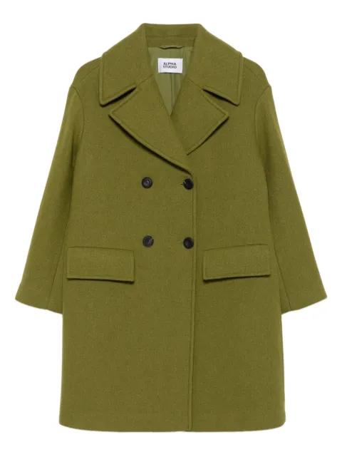 double-breasted coat by ALPHA STUDIO