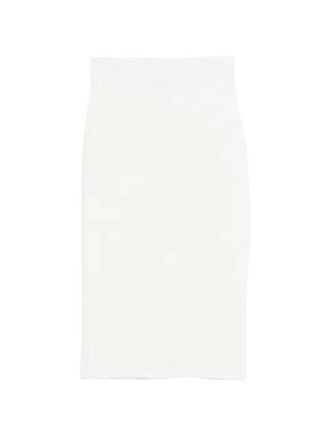 elastic-waistband midi skirt by ALPHA STUDIO