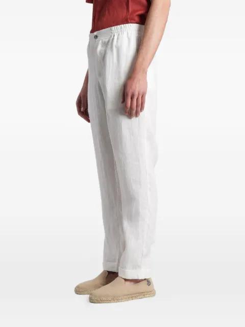 elasticated-waistband straight-leg trousers by ALPHA STUDIO