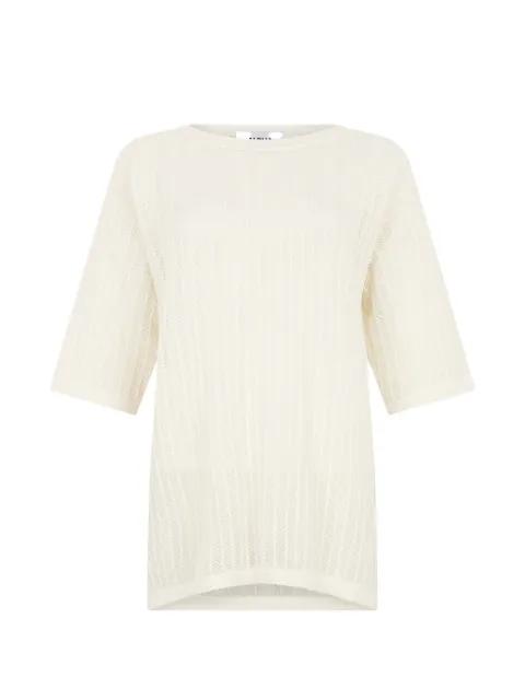 ribbed-knit top by ALPHA STUDIO