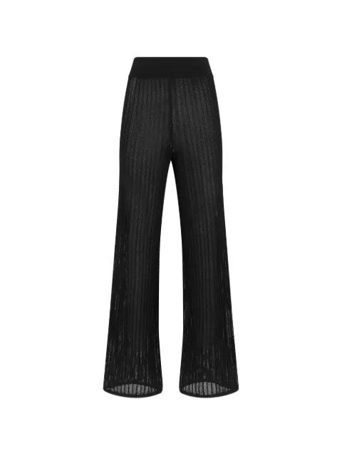 ribbed-knit trousers by ALPHA STUDIO